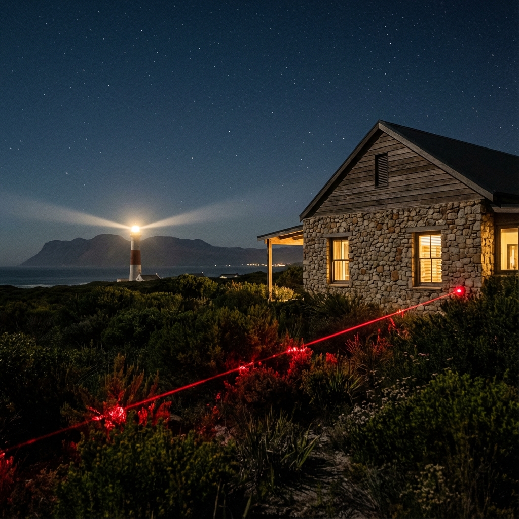 Kommetjie home with pet-friendly outdoor beams and perimeter protection